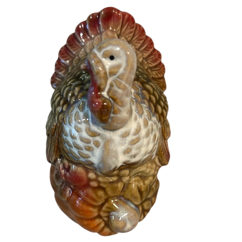 Ceramic Turkey Figurine - Multicolor